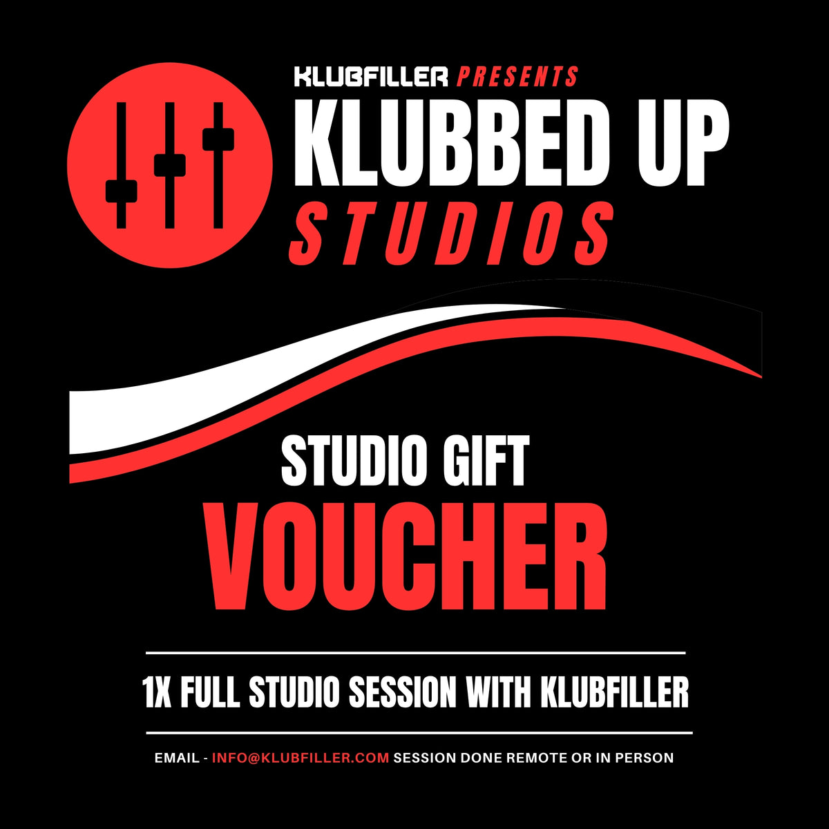 Klubfiller Studio Session (Gift Voucher)